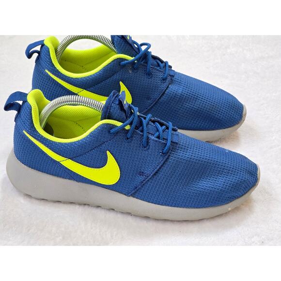 Nike ID Roshe Run 943711-991 Blue/Green Running Shoes 7Y - Picture 1 of 8